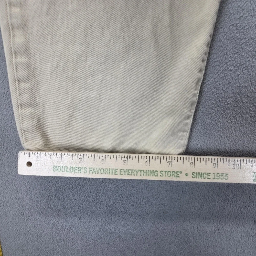 VTG Levis 501 Jeans Mens Cream Light Wash Straight Regular Button Fly Fits 28x28